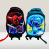 Spider-Man & Stitch Theme Kids Trolley Backpack