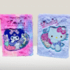 Hello Kitty & Kuromi Notebooks with "Lovely" embroidered on the cover
