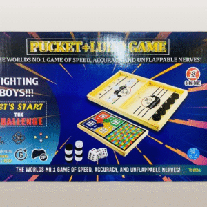 Pucket + Ludo Game 3 IN 1 Toy for Kids