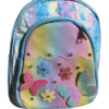Rainbow Butterfly Glitter College Backpack for Girls – Stylish Quilted School & Travel Bag