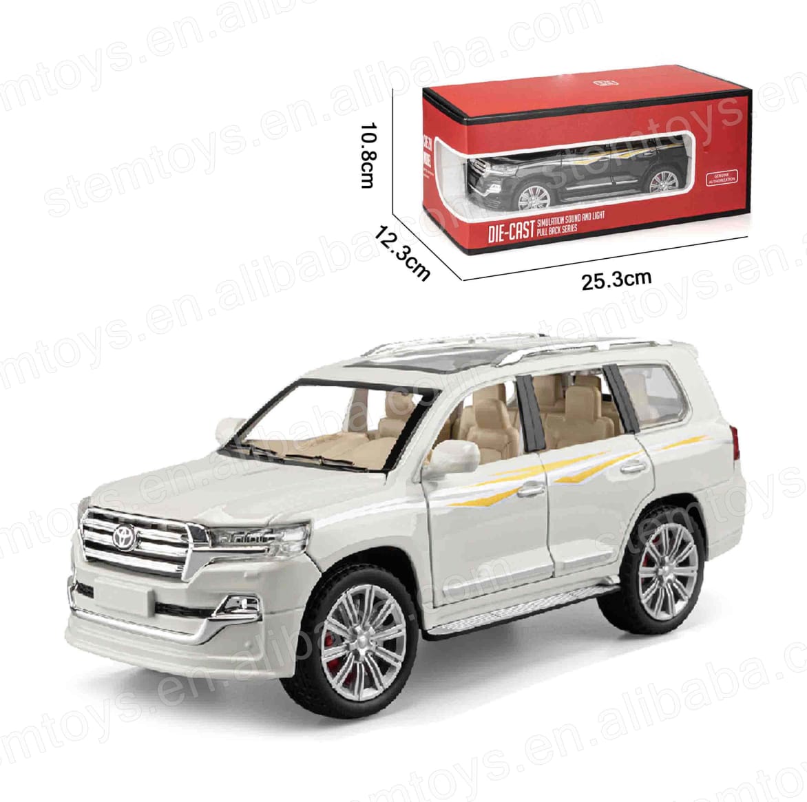 Toyota Land Cruiser VXR Die cast model car