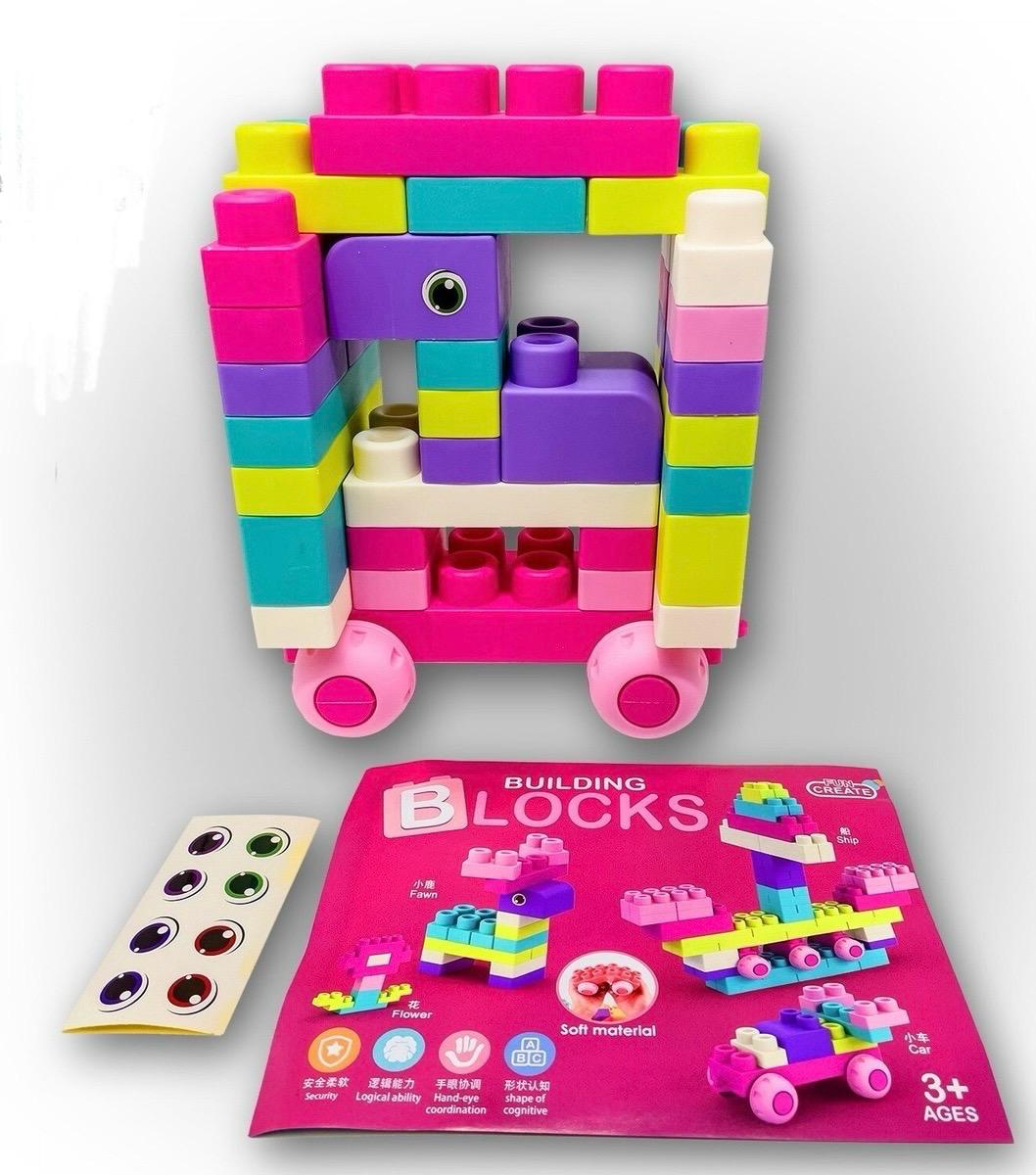 Building Blocks Rubber Small 50 PCS for Kids