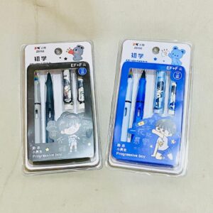 Progressive Boy Fountain Pen Set – EF + F Nib with Ink Cartridges