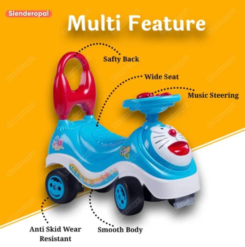 Doraemon Lovely Baby Push Car with Music for Toddlers - Image 4