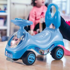 Frozen-Themed Blue Ride-on Car Characters like Elsa & Anna