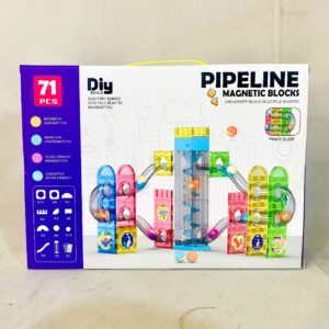 Pipeline Magnetic Blocks 71PCS – Creative Construction Building Toy for Kids