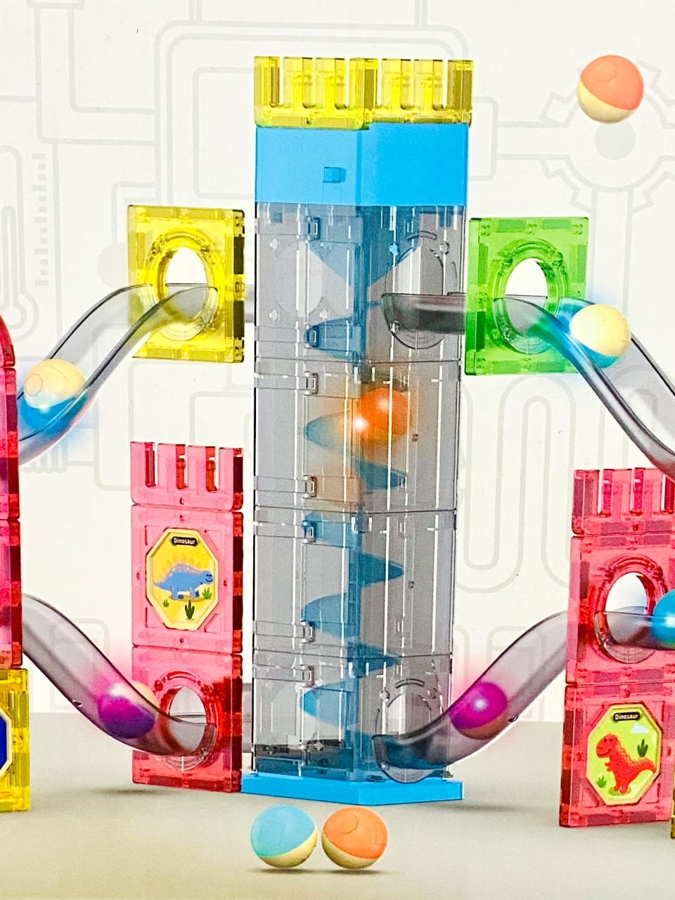 Pipeline Magnetic Blocks 71PCS – Creative Construction Building Toy for Kids - Image 4