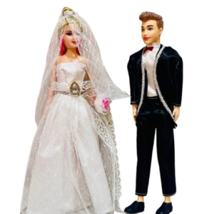 Beautiful Bride Couple Doll 2PCS for Girls