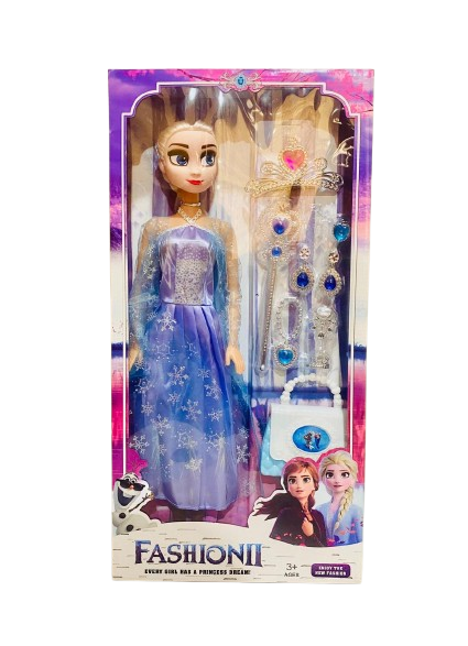 Fashion ll Frozen Doll with Acessories for Girls - Image 4