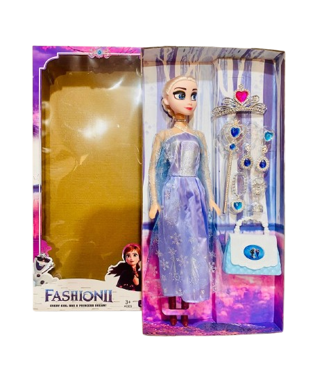 Fashion ll Frozen Doll with Acessories for Girls - Image 3