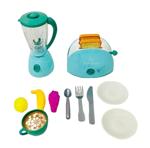 Mini Home Appliances Series Toaster & Juicer Set for Kids