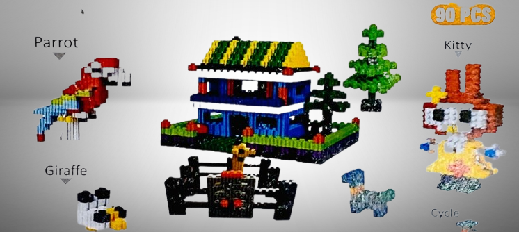 Building Blocks 90PCS Card for Kids - Image 3