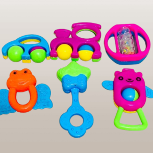 Mini Rattle Set 6PCS Box for Babies