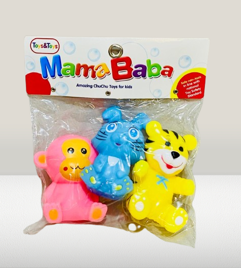 Mama Baba Animal 3PCS Chu Chu for Kids - Image 4