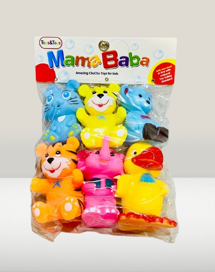 Mama Baba Animal 6PCS Chu Chu for Kids - Image 4