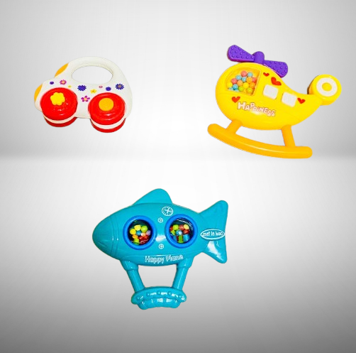 Music Toys Rattle 3PCS Box for Newborn Babies