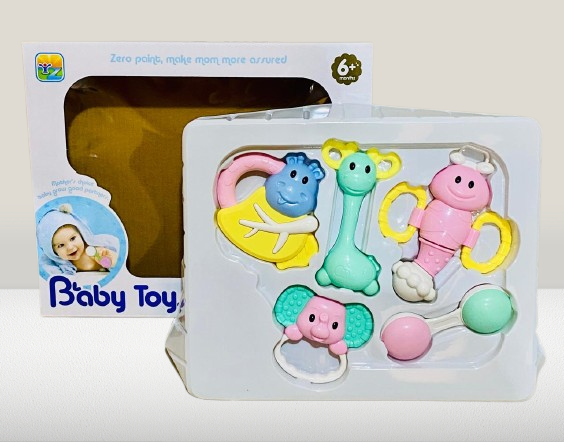 Baby Toys Rattle 5PCS Box for Newbon Babies - Image 4