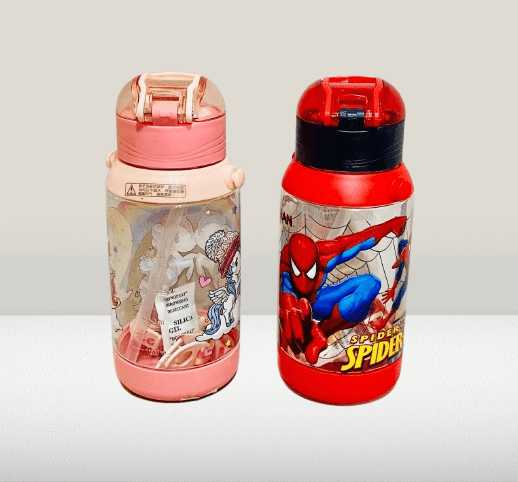 Spiderman Flip-Top Lock Lids Water Bottle (Capacity 600 ML) - Image 3