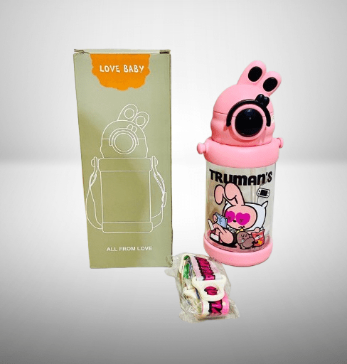 Pink Bunny-Themed Water Bottle (Capacity 600ML) - Image 4