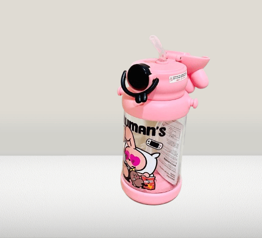 Pink Bunny-Themed Water Bottle (Capacity 600ML) - Image 3