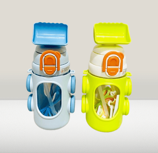 Funny & Cute Vacuum Design Water Bottle (Capacity 700ML)
