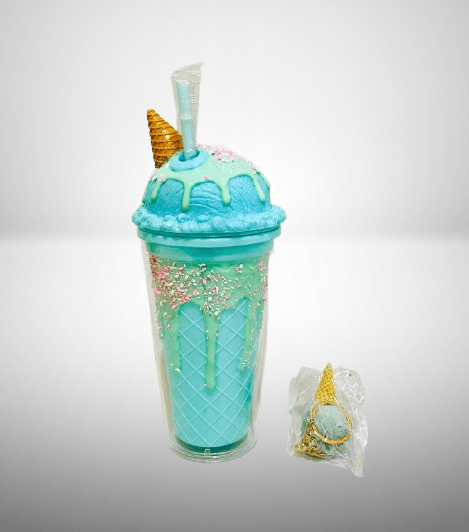 Ice Cream-Themed Pastel Blue Sipper (Capacity 500ML) - Image 5