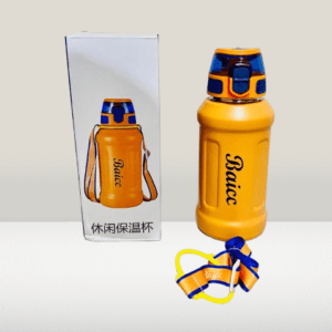 Baicc Insulated Water Bottle with flip and strap (Capacity 800ML)