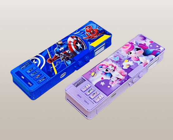 Multi-Functional Cartoon-Themed Pencil Boxes