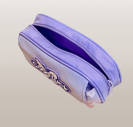 Cute Pastel Pencil Cases with “Good Luck” Text and Bow Design - Image 2