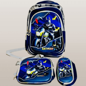 Batman-Theme Backpack Include Lunch Bag & Pencil Case