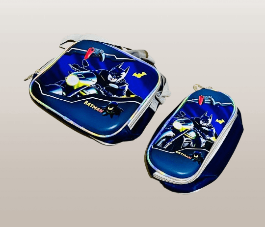Batman-Theme Backpack Include Lunch Bag & Pencil Case - Image 4