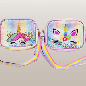 Unicorn Glitter Crossbody Bags for Girls