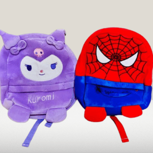 Kuromi and Spider-Man plush backpacks