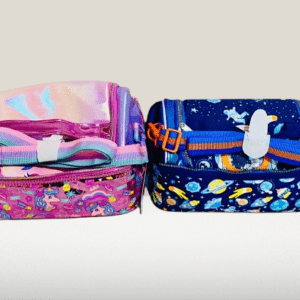 Double Compartment Space Explorer & Unicorn Theme Lunch Bag