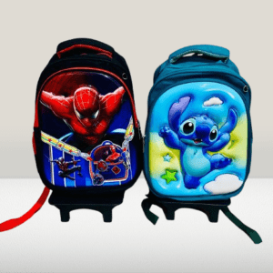 Spider-Man & Stitch Theme Kids Trolley Backpack
