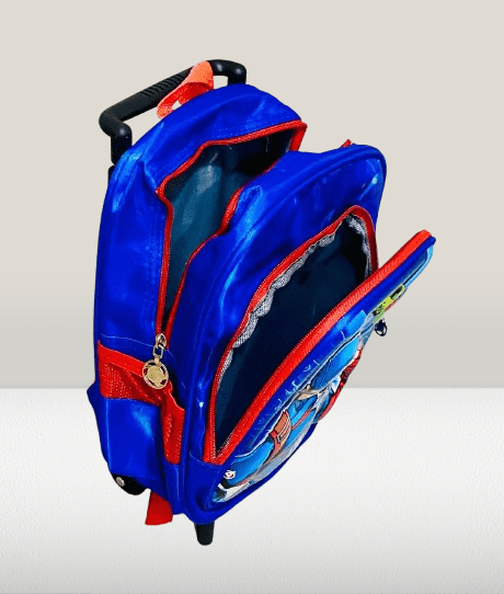 Captain America-Themed Kids Trolley School Bag - Image 2