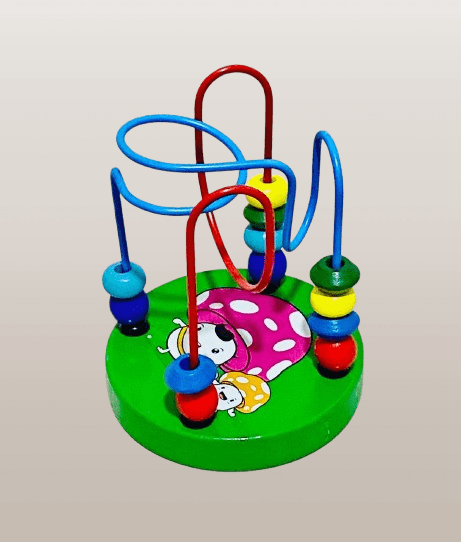 Elephant-Themed Wooden Bead Maze Toy - Image 3