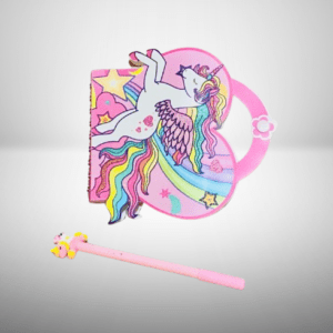 Unicorn-Themed Shaped Notebook and Pen Set
