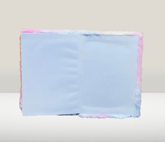 heart & butterfly Designs Plush Notebooks with Lace, Bows & Pastel Color - Image 2