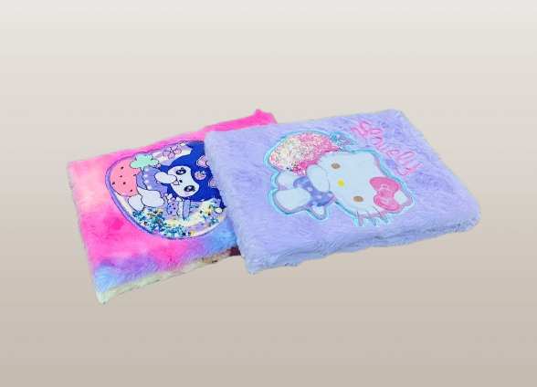 Hello Kitty & Kuromi Notebooks with "Lovely" embroidered on the cover - Image 4