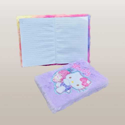 Hello Kitty & Kuromi Notebooks with "Lovely" embroidered on the cover - Image 2