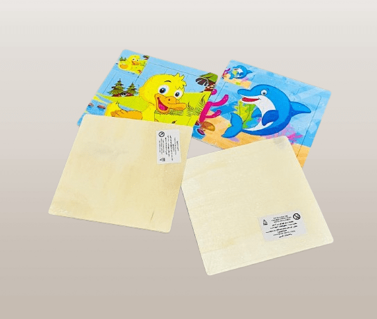 Set of 4 Wooden Cartoon Jigsaw Puzzles for Kids - Image 4