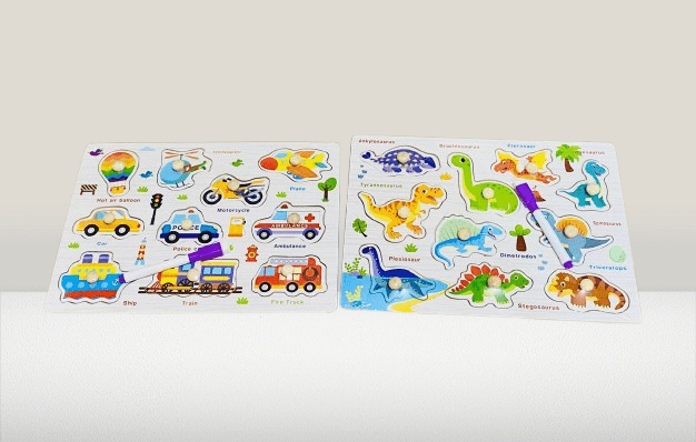 Transportation & Dinosaur Theme Puzzle for Kids - Image 4