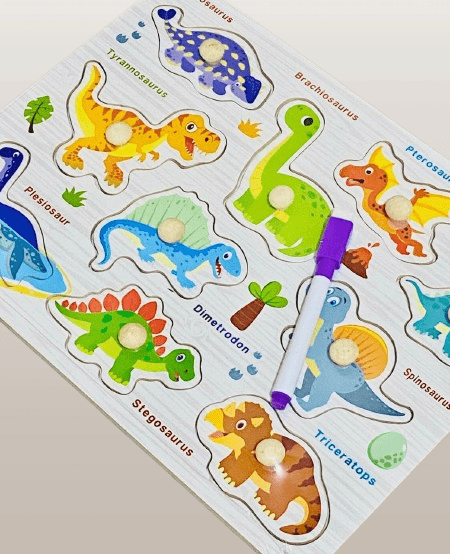 Transportation & Dinosaur Theme Puzzle for Kids - Image 3