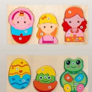 Egg Hatching & Frog & Dress-Up Puzzle for Kids