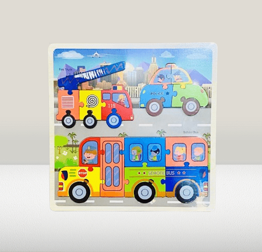 Dinosaur Adventure & City Transport Puzzle for Kids - Image 2