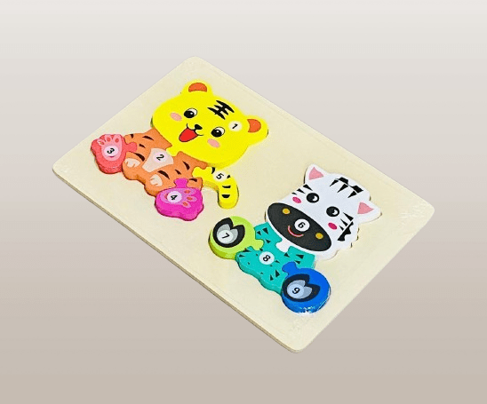 Wooden Animal Number Puzzle Set. - Image 3