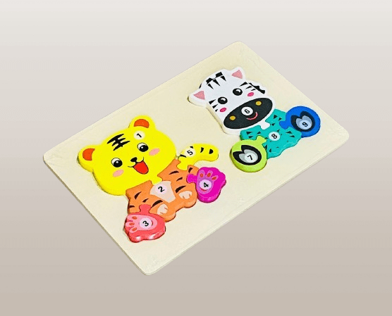 Wooden Animal Number Puzzle Set. - Image 2