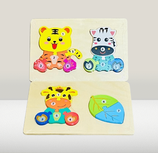 Wooden Animal Number Puzzle Set. - Image 5