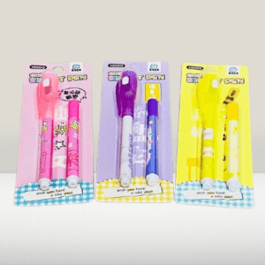 Colorful Secret Pen Set – Invisible Ink with UV Light (Pack of 2 Pens)